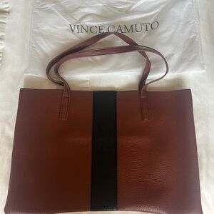 NWOT Vince Camuto Vegan Leather Brown Tote